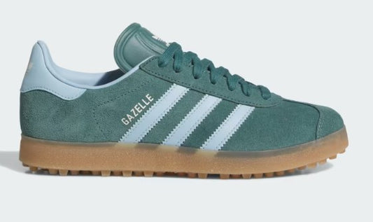 Adidas Gazelle Spikeless Golf Shoes in Preloved Teal / Clear Sky / Gum