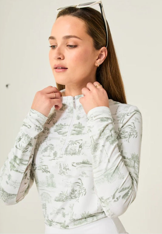 GG BLUE GREENWICH GARDEN Georgia Ice Long Sleeve