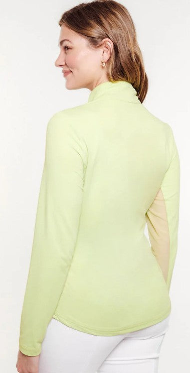 GG Blue PALM ROYALE Georgia Ice Long Sleeve Top