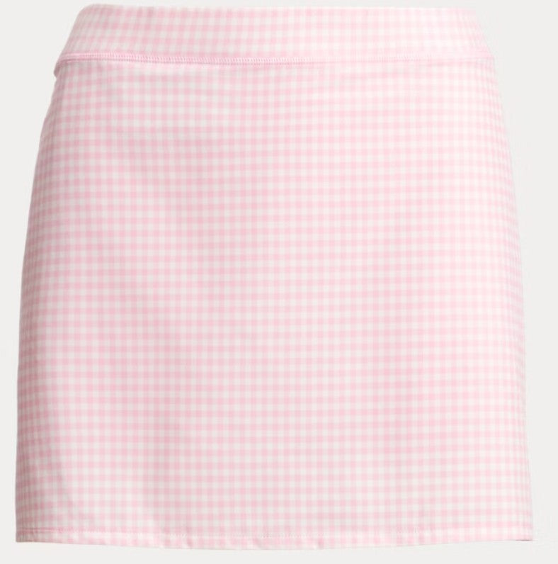 Ralph Lauren RLX Gingham Pleated Performance Skort 15"