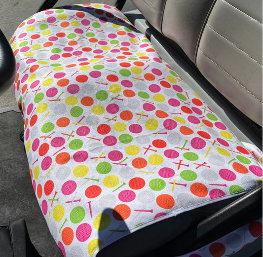 Birdie Balou Ball Brights Golf Cart Seat Cover (Multiple Colors)