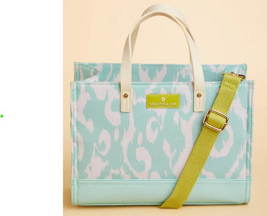 Spartina Golf Crossbody Tote Brook Ikat in Blue