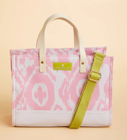 Spartina Golf Crossbody Tote Brook Ikat in Pink