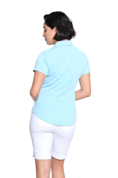 SPORT HALEY BISCAYNE BAY Courte Short Sleeve Golf Polo