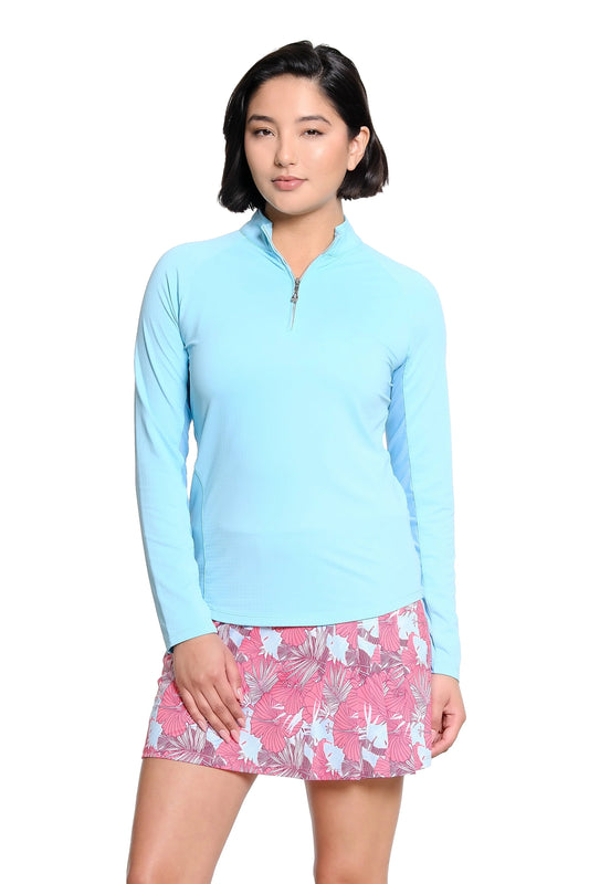 SPORT HALEY BISCAYNE BAY Sunscape Long Sleeve Mock Shirt