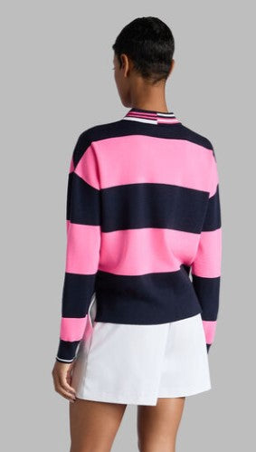 G/FORE APPAREL HAPPY G'S MERINO WOOL RUGBY SWEATER (MULTIPLE COLORS)