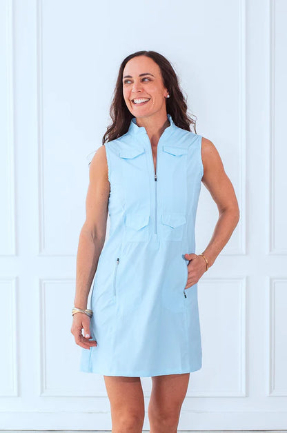 The Bubble LIBERTY Hogan Solid Sleeveless Dress