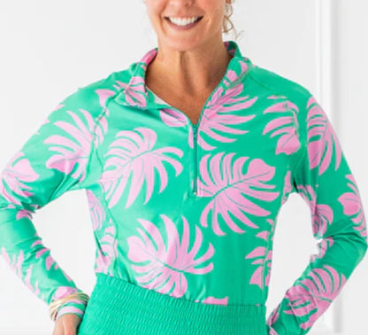 The Bubble PALM Hamilton Long Sleeve Print Top