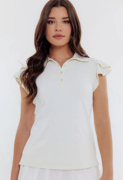 GG Blue ROSEWOOD Harper Ruffle Sleeve