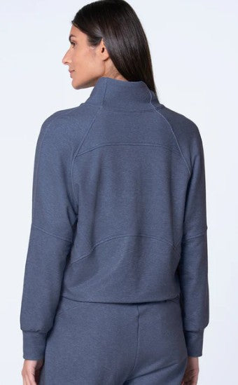 Lucky in Love SHIMMER Renew 1/4 Zip Heather Long Sleeve