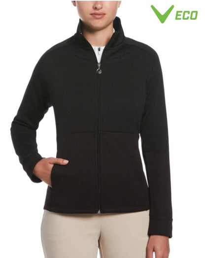 Callaway Apparel Hexagon Heather Fleece Golf Jacket (Multiple Colors)