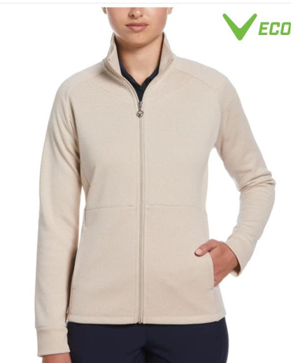 Callaway Apparel Hexagon Heather Fleece Golf Jacket (Multiple Colors)