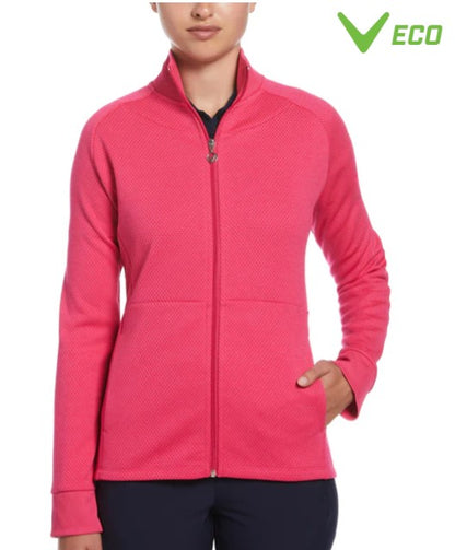 Callaway Apparel Hexagon Heather Fleece Golf Jacket (Multiple Colors)