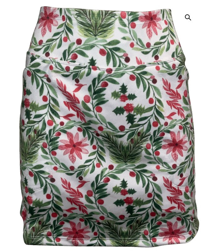 BSkinz Holly Jolly Golf Skort 18"