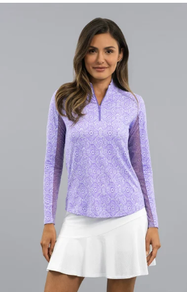IBKUL Amani Long Sleeve Mock Neck (Multiple Colors)