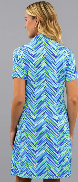 IBKUL Robin Short Sleeve Mock Dress (Multiple Colors)