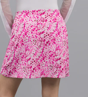 IBKUL Yesenia Faux Wrap Skort 16.5"