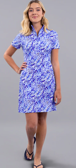 IBKULYesenia Short Sleeve Mock Dress (Multiple Colors)