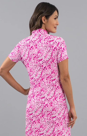 IBKULYesenia Short Sleeve Mock Dress (Multiple Colors)
