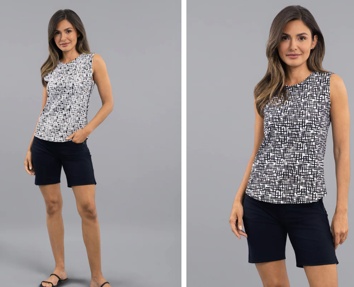 IBKUL IBTravel Khloe Reversable Tank (Multiple Colors)