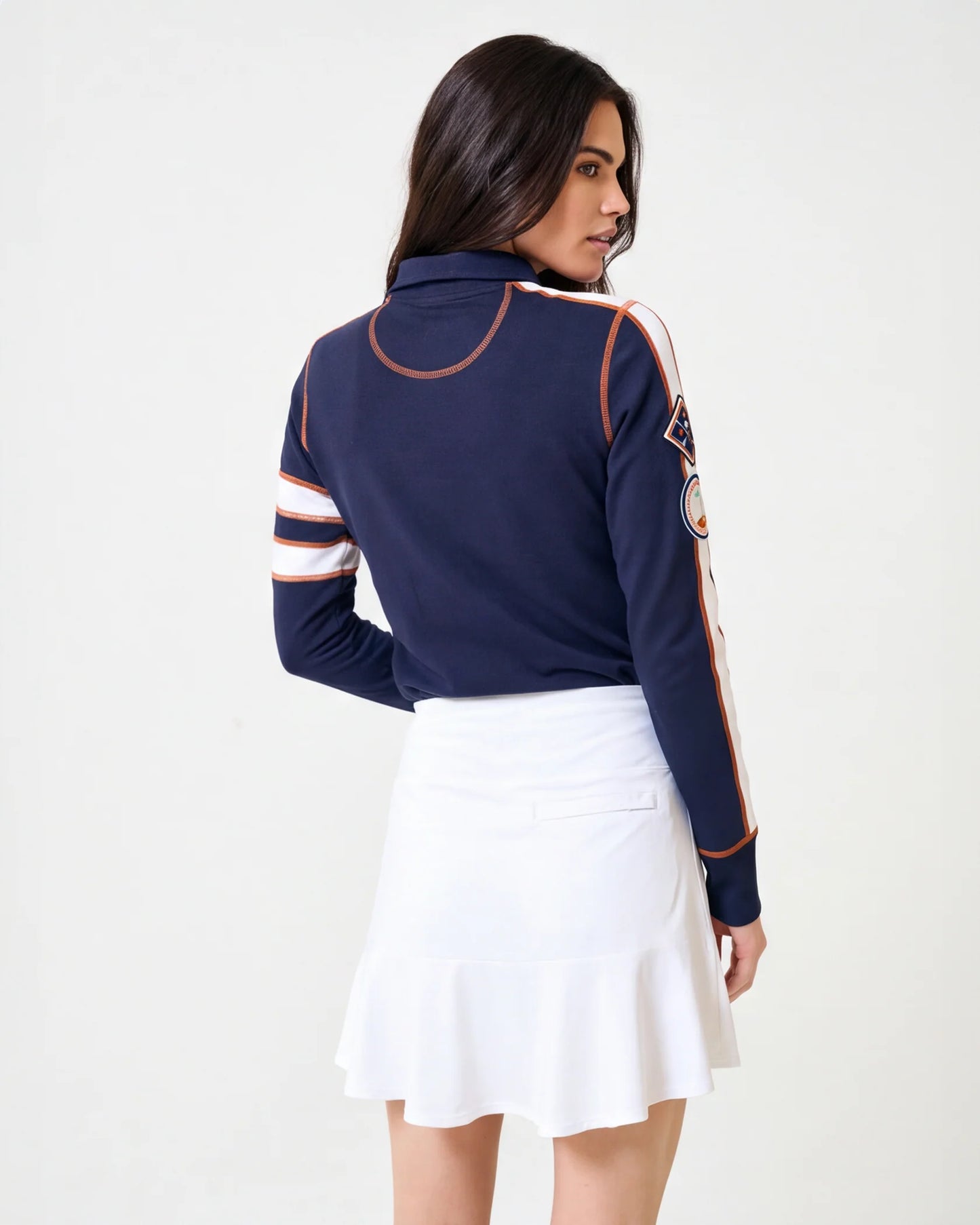 GGBLUE AUTUMN COVE Isabel Long Sleeve Polo
