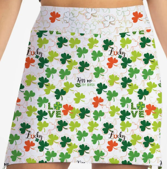 Skort Obsession IRISH CLOVER SKORT 17"