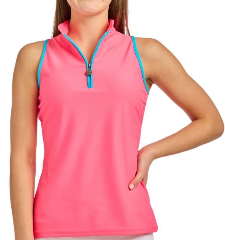 Tzu Tzu IZZY Modified Racer Back Sleeveless Top (Multiple Colors)