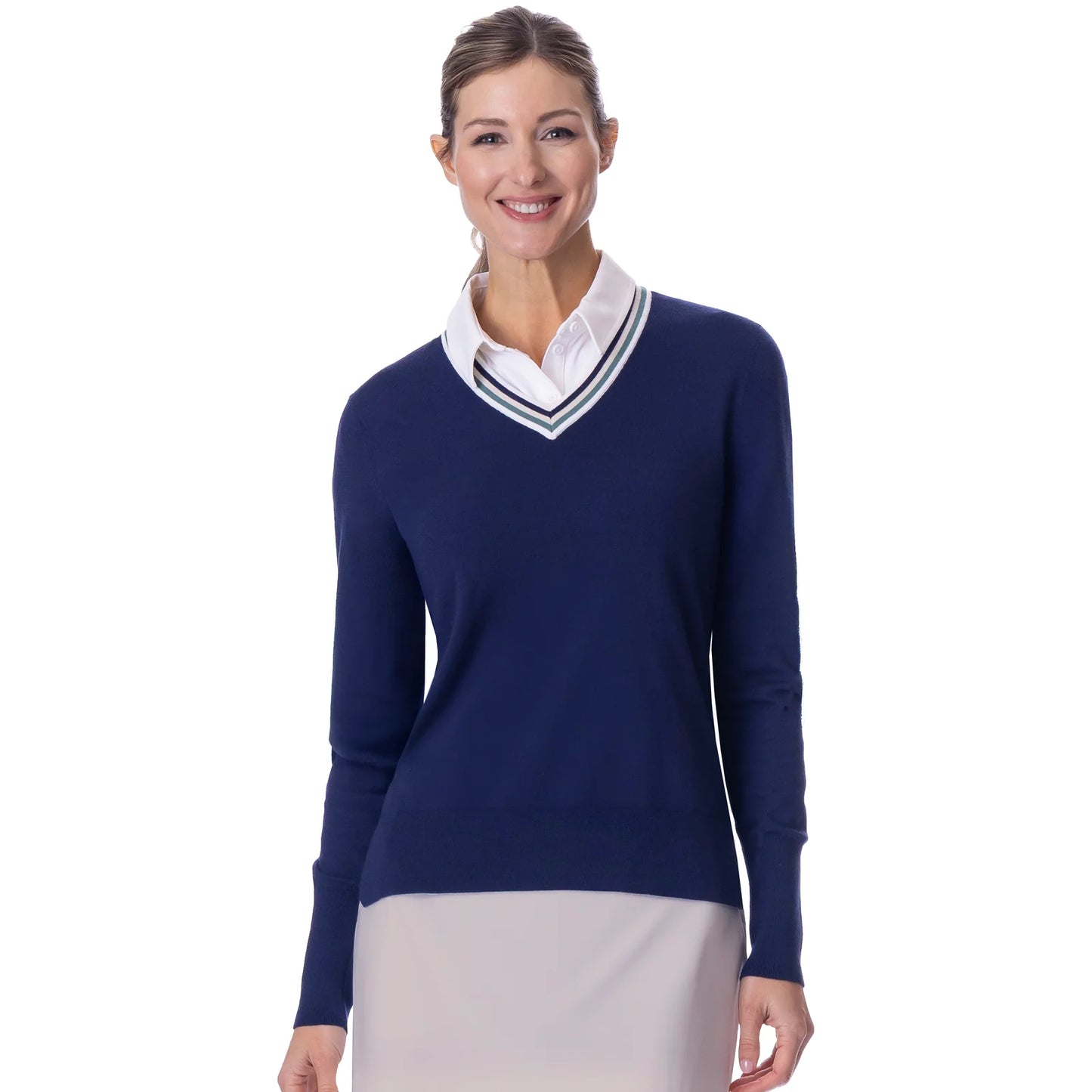 Belyn Key EMERALD BAY Katie V-Neck Sweater