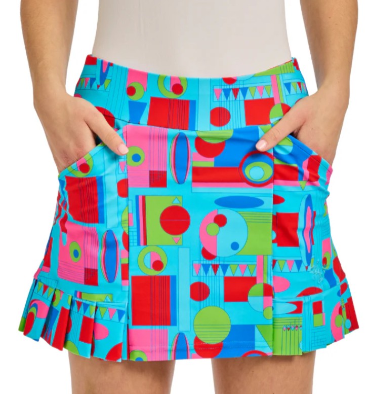 TZU TZU KENLEY GEO SKORT 16"
