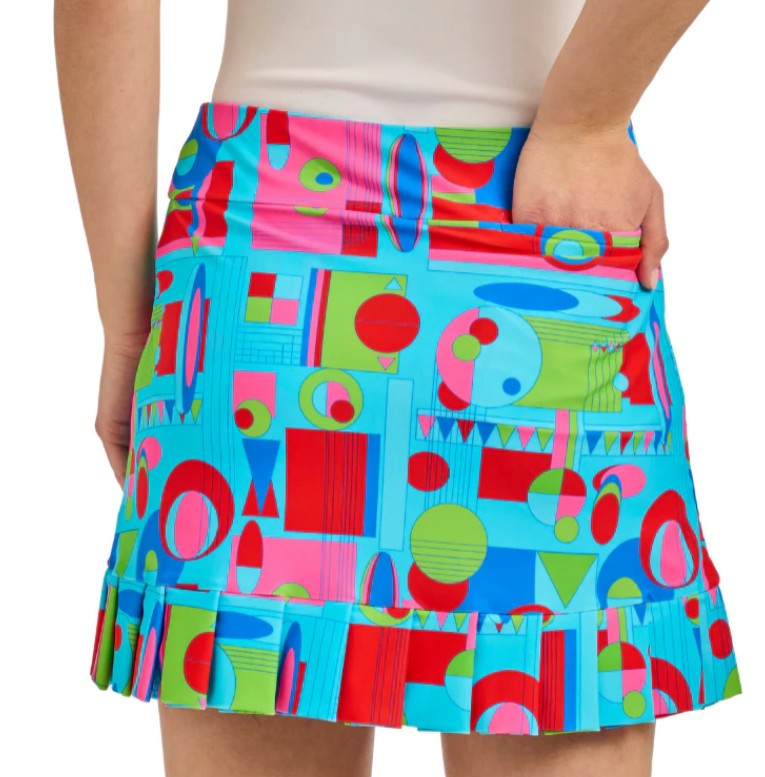 TZU TZU KENLEY GEO SKORT 16"