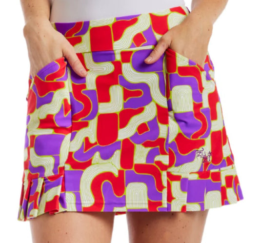 TZU TZU KENLEY PUZZLER SKORT 16"