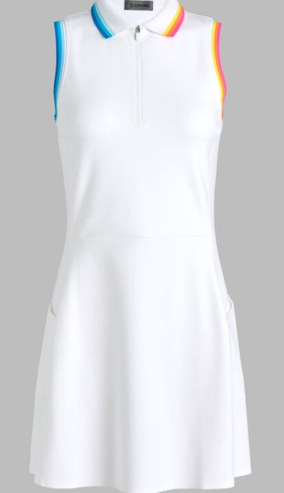 G/FORE APPAREL KNOCKOUT A-LINE SLEEVELESS POLO DRESS