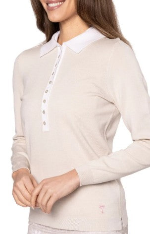 GOLFTINI BUTTON POLO SWEATER (Multiple Colors)