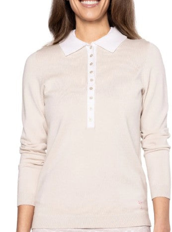 GOLFTINI BUTTON POLO SWEATER (Multiple Colors)