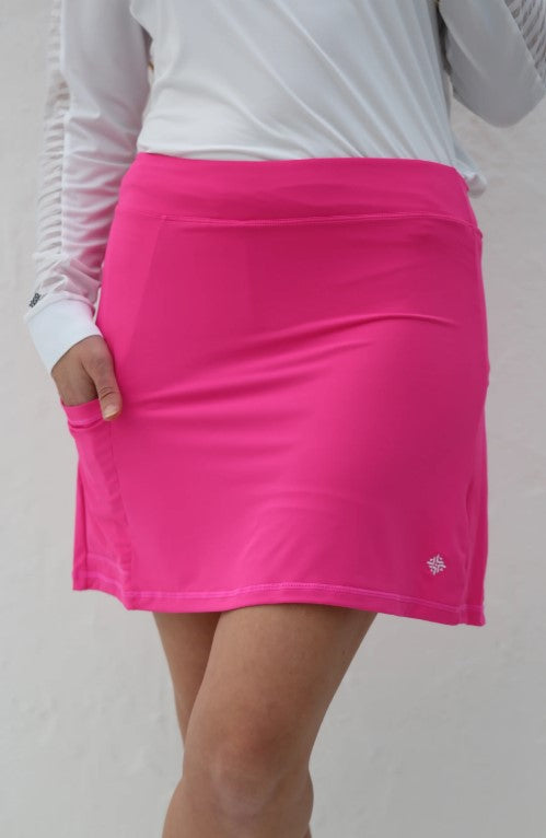 FAMARA MONET KICK PLEAT GOLF SKORT 17"