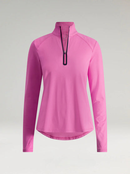 ZERO RESTRICTION LEA LONG SLEEVE ZIP MOCK (MULTIPLE COLORS)