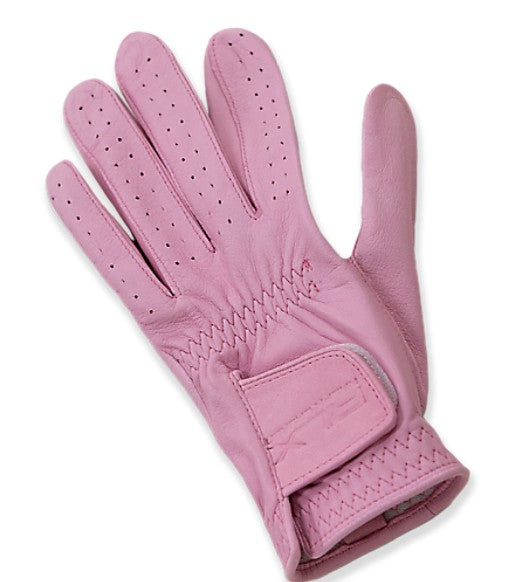 Ralph Lauren RLX LEATHER GOLF GLOVE in PINK FLAMINGO