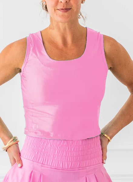 The Bubble Lexi Crop Sleeveless Solid Top (Multiple Colors)