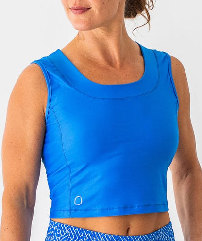 The Bubble Lexi Crop Sleeveless Solid Top (Multiple Colors)