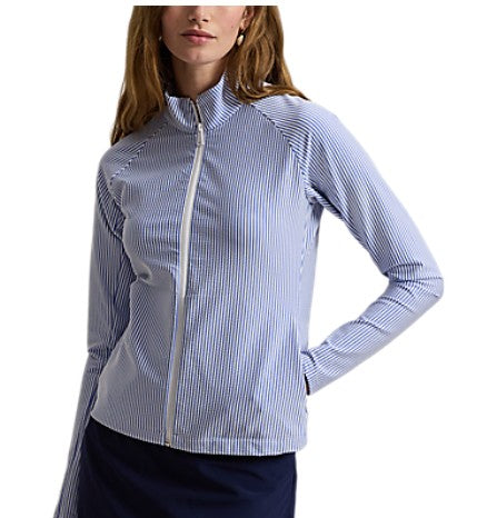 Ralph Lauren RLX LONG-SLEEVE STRETCH SEERSUCKER MOCK NECK PULLOVER (Multiple Colors)