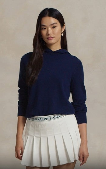 Ralph Lauren RLX LONG-SLEEVE WASHABLE CASHMERE HOODED SWEATER (Multiple Colors)