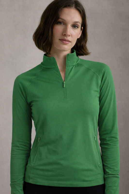 Ralph Lauren RLX Long Sleeve Stretch Peached Jersey Quarter-Zip (Multiple Colors)