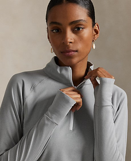 Ralph Lauren RLX Long Sleeve Stretch Peached Jersey Quarter-Zip (Multiple Colors)