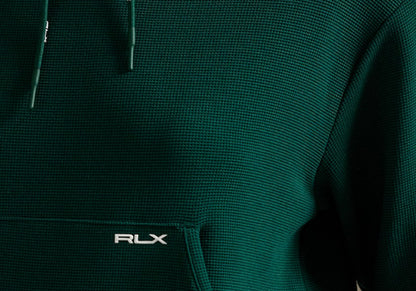 Ralph Lauren RLX TECH WAFFLE KNIT HOODED SWEATSHIRT W/ KANGAROO POCKET (Multiple Colors)