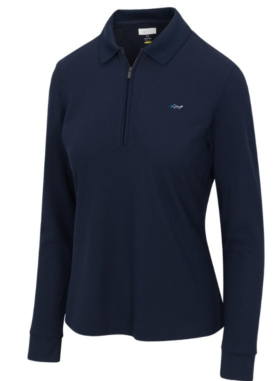 Greg Norman LONG SLEEVE CLASSIC PIQUE POLO (Essentials Multiple Colors)