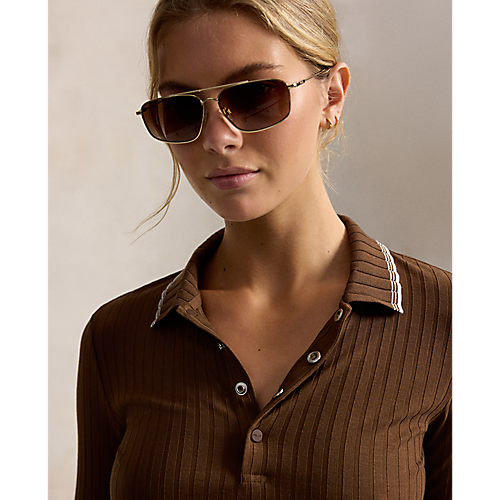 Ralph Lauren RLX LONG-SLEEVE DROP NEEDLE RIB POLO (Multiple Colors)