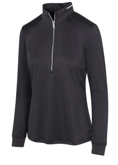 Greg Norman LONG SLEEVE Leaderboard Half-Zip Polo (Multiple Colors)