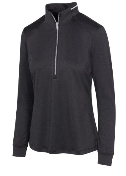 Greg Norman LONG SLEEVE Leaderboard Half-Zip Polo (Multiple Colors)