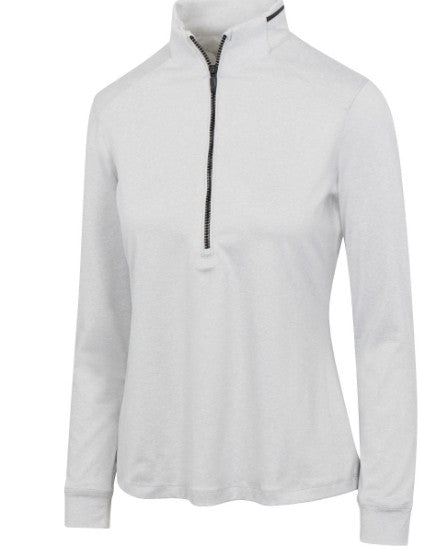 Greg Norman LONG SLEEVE Leaderboard Half-Zip Polo (Multiple Colors)