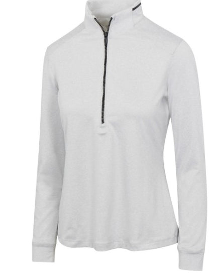 Greg Norman LONG SLEEVE Leaderboard Half-Zip Polo (Multiple Colors)